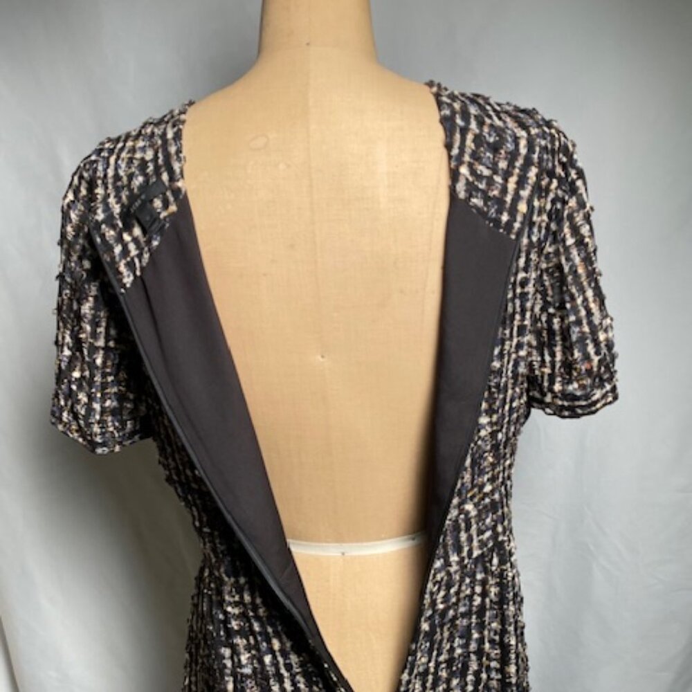 Classic Silk Patterned Dress - image 4